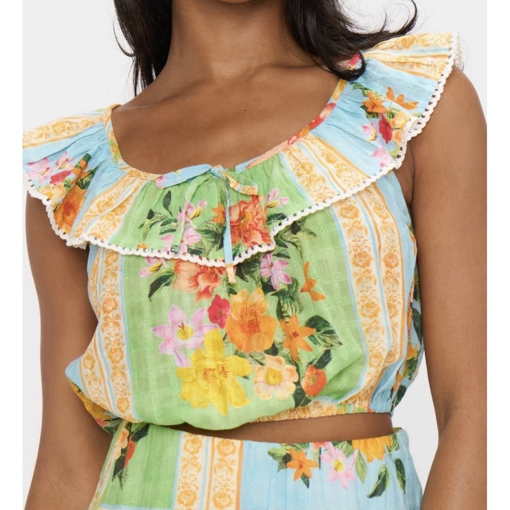 Show Me Your Mumu  Women's Carson  Shirt Top Country Bouquet Large NWT New
